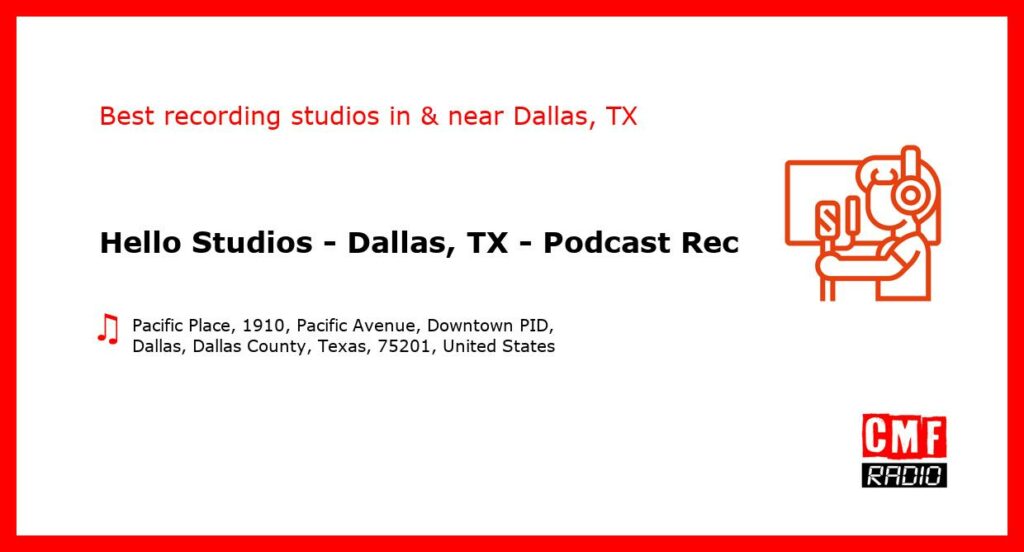 Hello Studios – Dallas, TX – Podcast Recording Studio