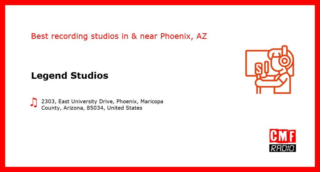 Legend Studios - recording studio  in or near Phoenix
