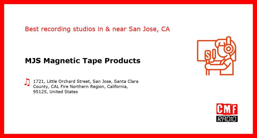 MJS Magnetic Tape Products - recording studio  in or near San Jose