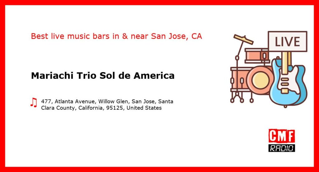 Mariachi Trio Sol de America – live music – San Jose, CA