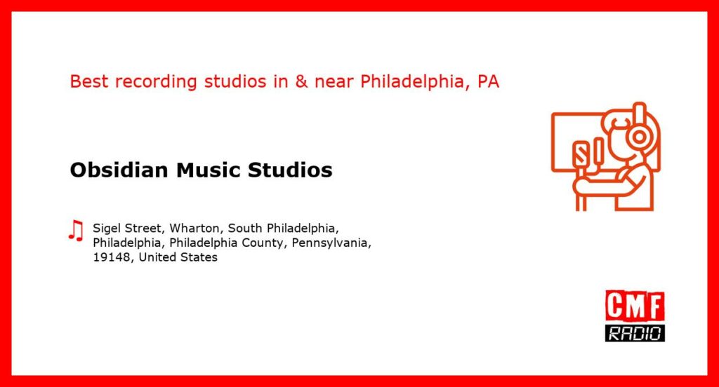 Obsidian Music Studios - recording studio  in or near Philadelphia
