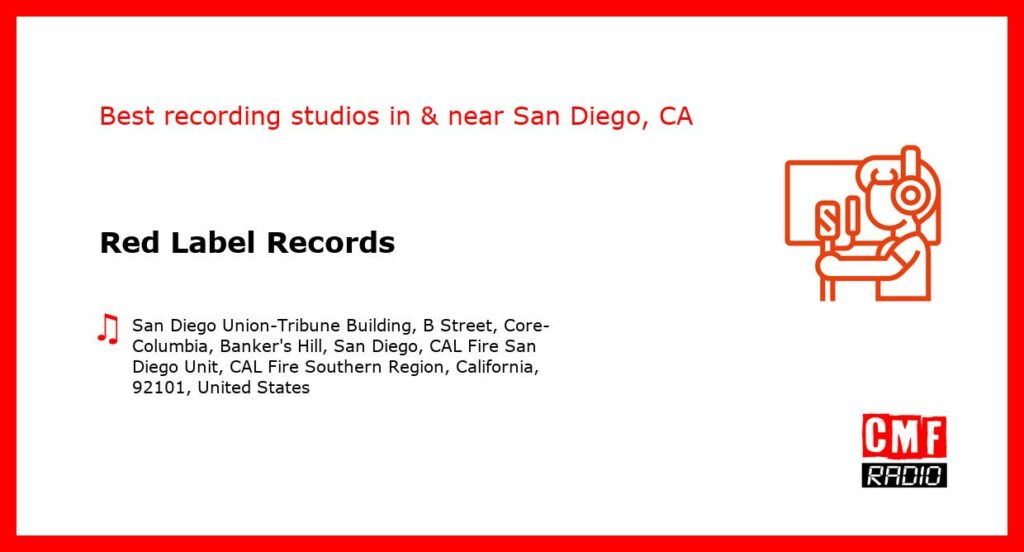 Red Label Records - recording studio  in or near San Diego