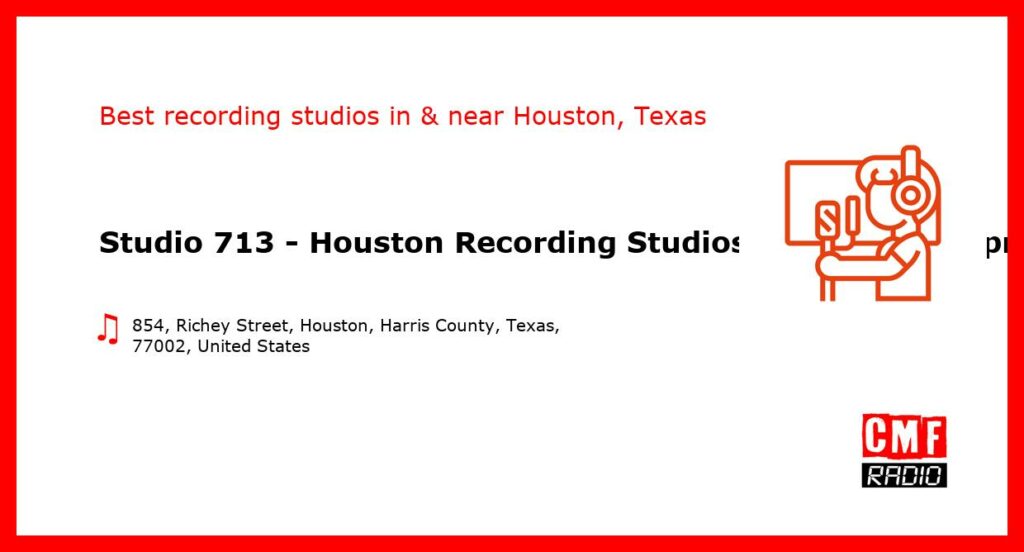 Studio 713 - Houston Recording Studios - Music video production Houston - recording studio  in or near Houston