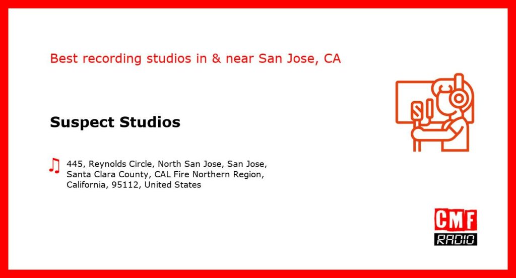 Suspect Studios - recording studio  in or near San Jose