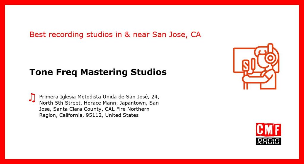 Tone Freq Mastering Studios - recording studio  in or near San Jose