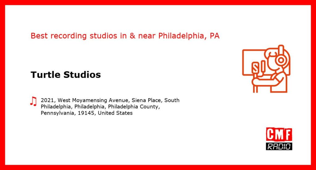 Turtle Studios - recording studio  in or near Philadelphia
