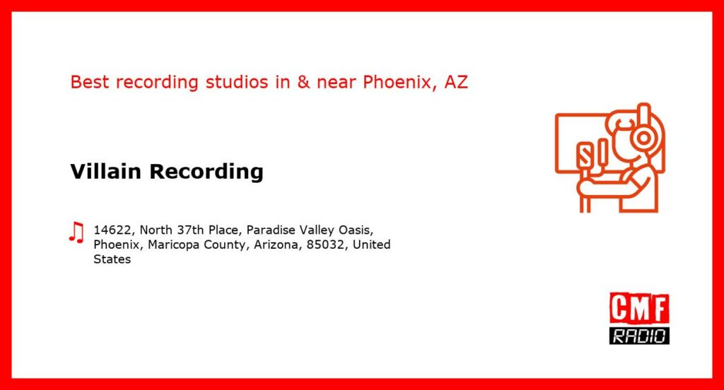 Villain Recording - recording studio  in or near Phoenix