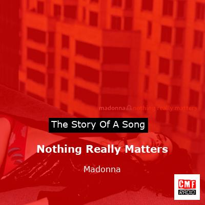 Nothing Really Matters – Madonna