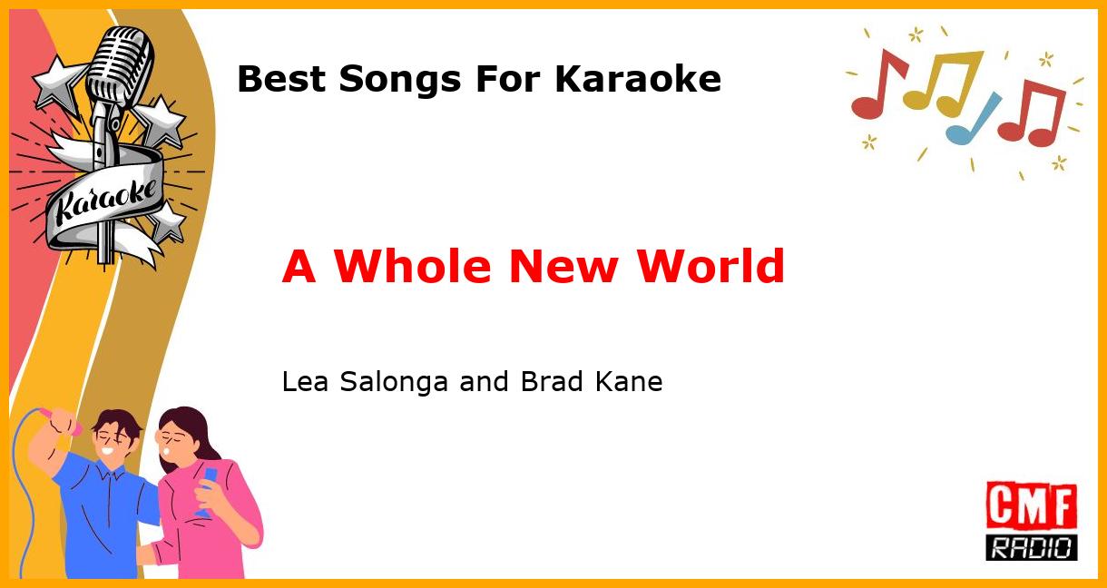 Best Songs For Karaoke: A Whole New World - Lea Salonga and Brad Kane
