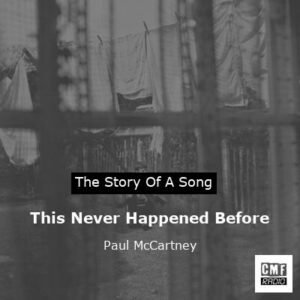 Story of the song This Never Happened Before - Paul McCartney