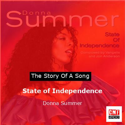 State of Independence – Donna Summer