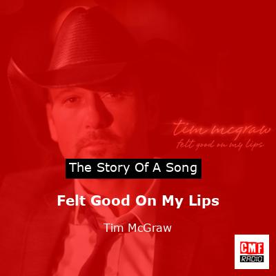 Story of the song Felt Good On My Lips - Tim McGraw
