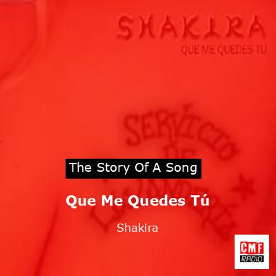 Story of the song Que Me Quedes Tú - Shakira