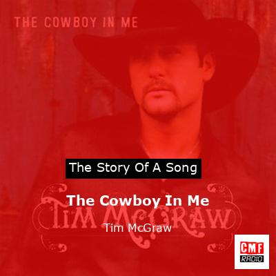 Story of the song The Cowboy In Me  - Tim McGraw