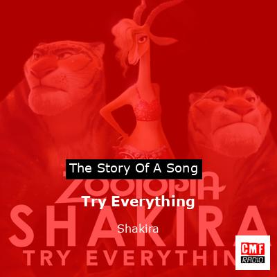 Story of the song Try Everything - Shakira