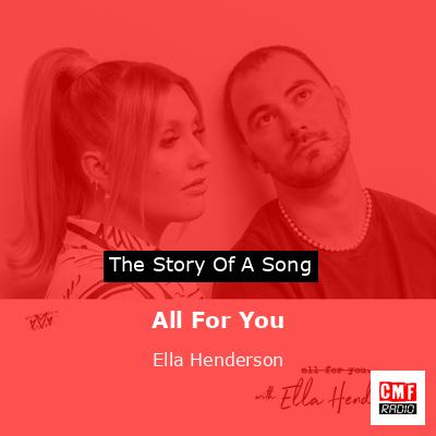 final cover All For You Ella Henderson
