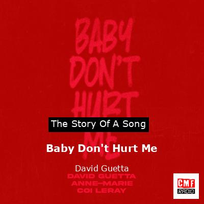 final cover Baby Dont Hurt Me David Guetta