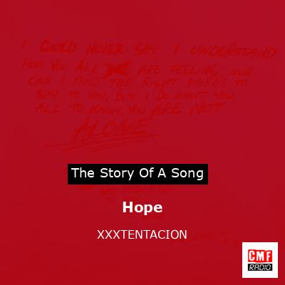 final cover Hope XXXTENTACION