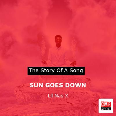 final cover SUN GOES DOWN Lil Nas X