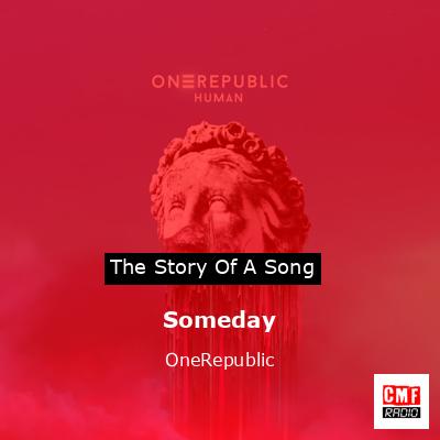 final cover Someday OneRepublic