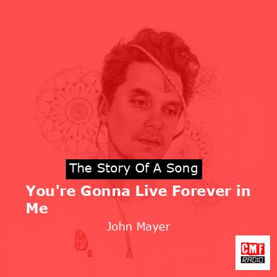 You’re Gonna Live Forever in Me – John Mayer
