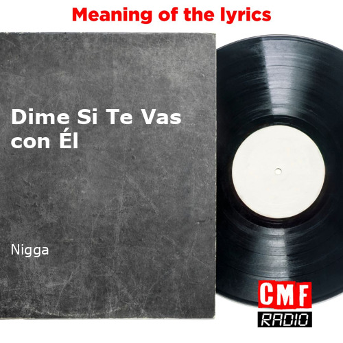 Pensionista principal Zanahoria The story and meaning of the song 'Dime Si Te Vas con Él - Nigga '