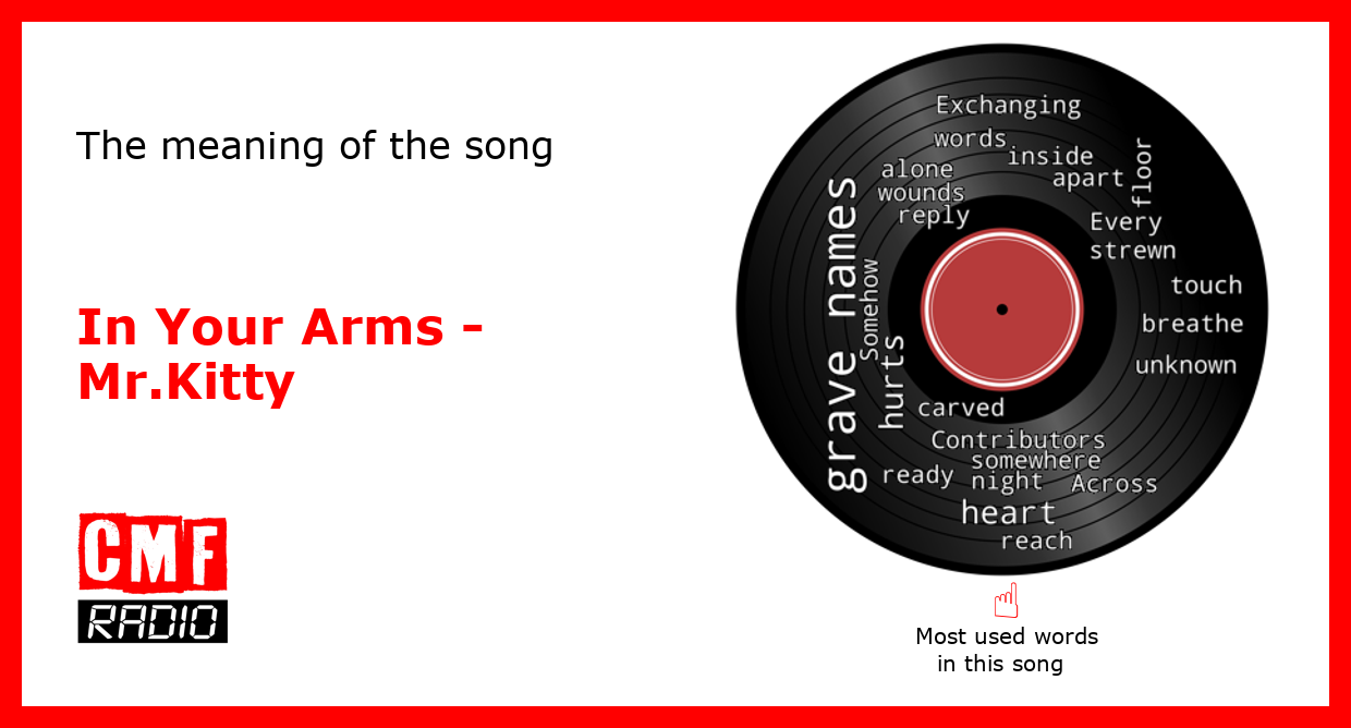 The story and meaning of the song 'In Your Arms - Mr.Kitty 