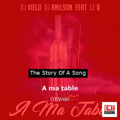 final cover A ma table DJ Vielo