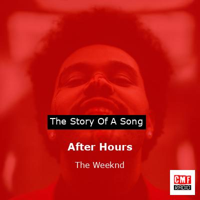 final cover After Hours The Weeknd