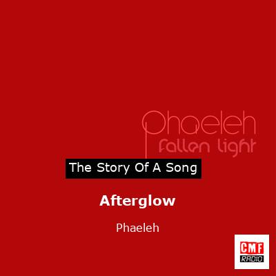 final cover Afterglow Phaeleh
