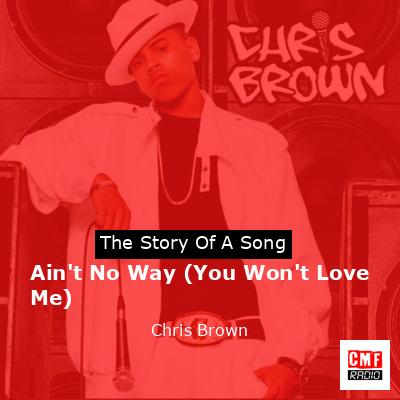 Ain’t No Way (You Won’t Love Me) – Chris Brown