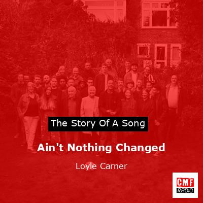 final cover Aint Nothing Changed Loyle Carner