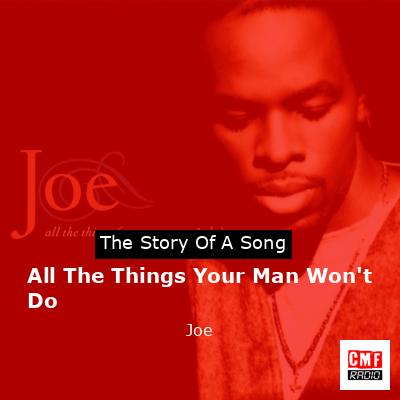 final cover All The Things Your Man Wont Do Joe