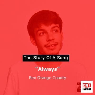 final cover Always Rex Orange County
