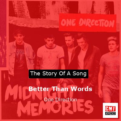 final cover Better Than Words One Direction