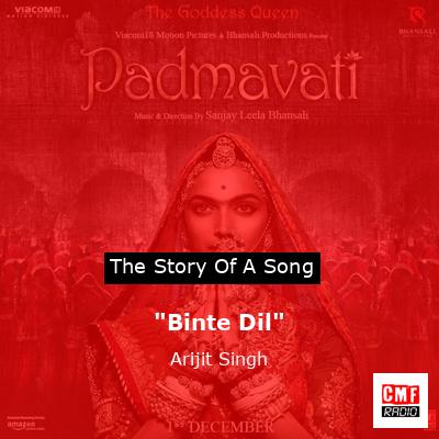 final cover Binte Dil Arijit Singh