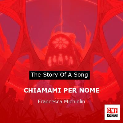 final cover CHIAMAMI PER NOME Francesca Michielin
