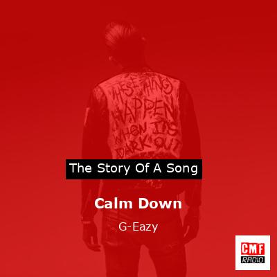 final cover Calm Down G Eazy