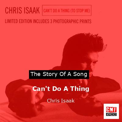 Can’t Do A Thing – Chris Isaak