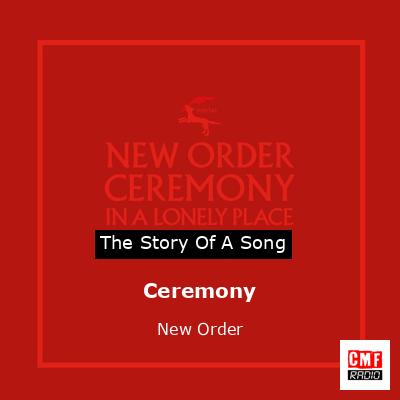 final cover Ceremony New Order