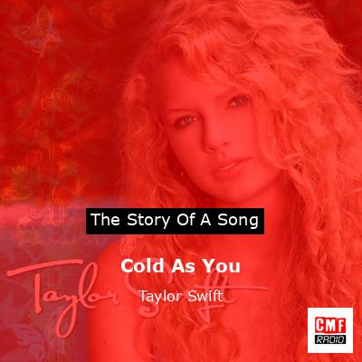 final cover Cold As You Taylor Swift