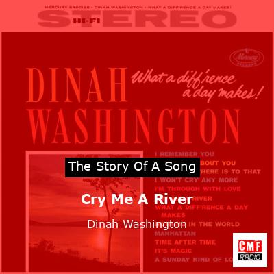 final cover Cry Me A River Dinah Washington