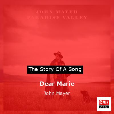 final cover Dear Marie John Mayer