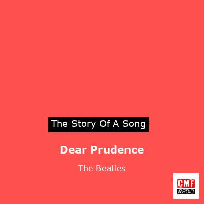 final cover Dear Prudence The Beatles