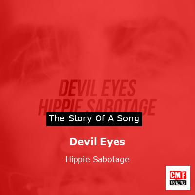 final cover Devil Eyes Hippie Sabotage