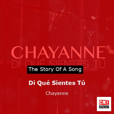 Di Qué Sientes Tú – Chayanne