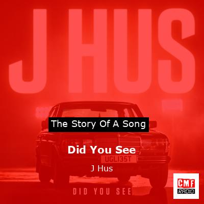 final cover Did You See J Hus