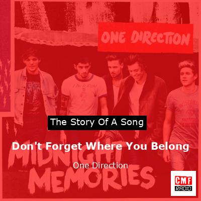 Don’t Forget Where You Belong – One Direction