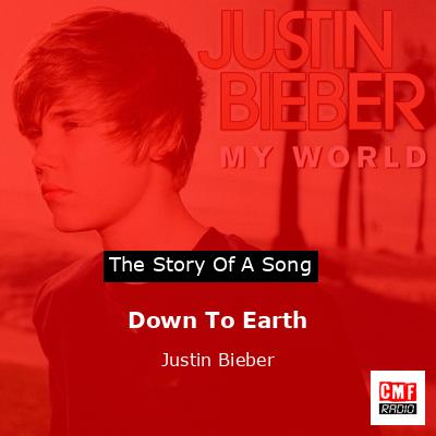 final cover Down To Earth Justin Bieber