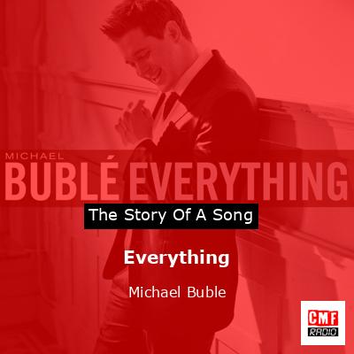 final cover Everything Michael Buble